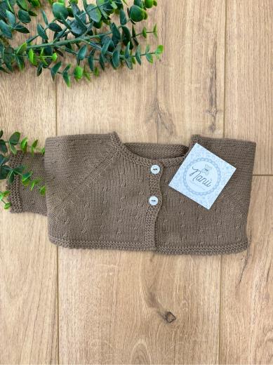 Giacchina Bimba MARRONE 9503/C - NANU' BABY