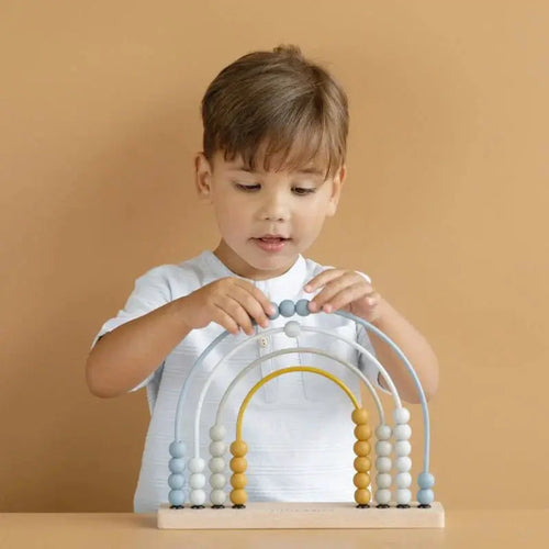 Abaco Arcobaleno Neonato Multicolore Legno LD7032 by LITTLE DUTCH