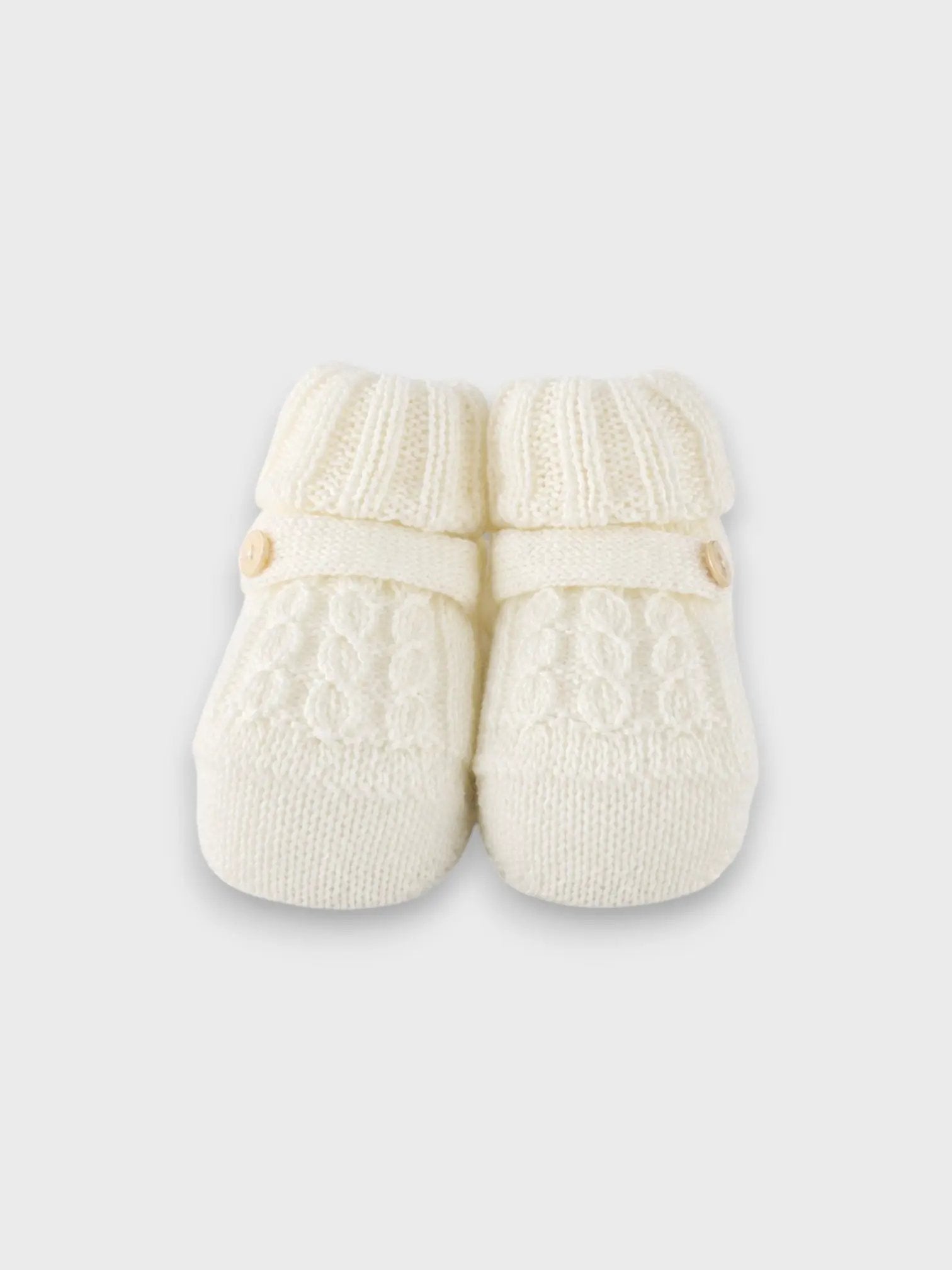 Babbucce Neonato Bianco TRECCIA 702/30 by BABY LORD