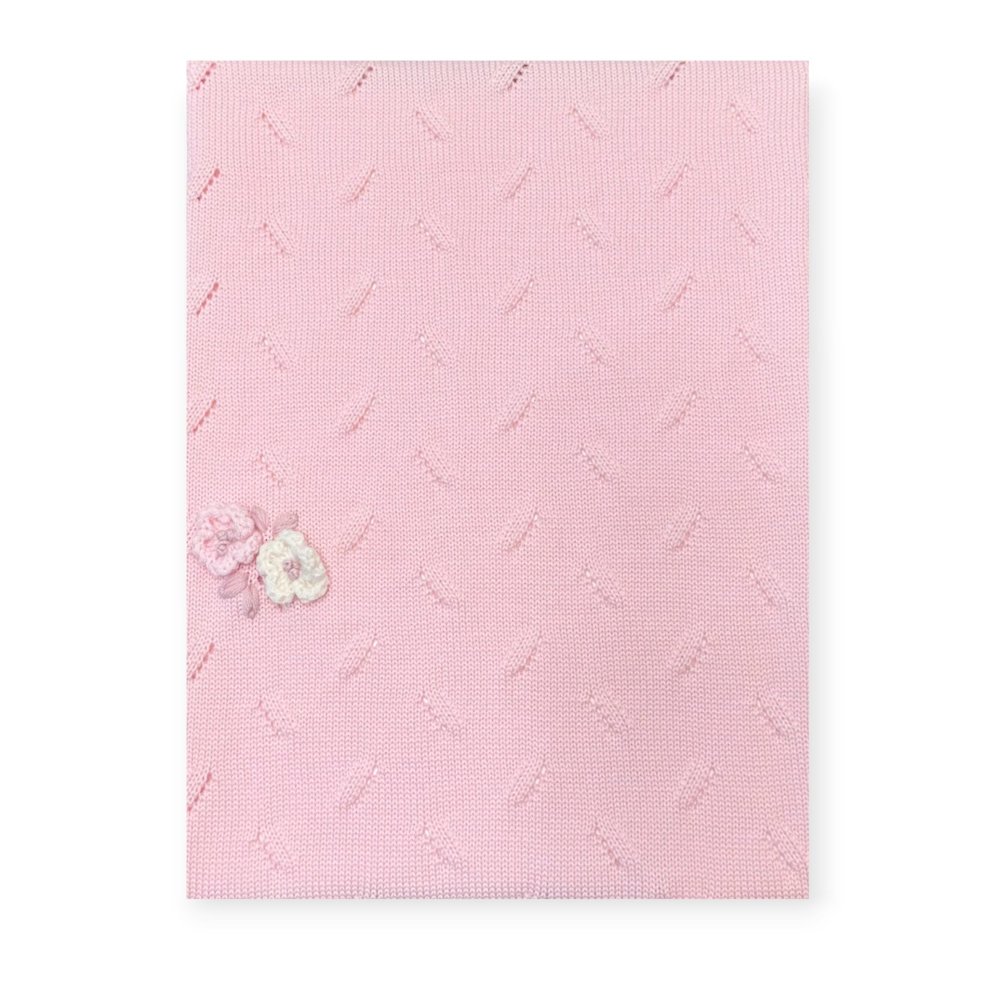 Coperta Neonata Rosa Flower 7779