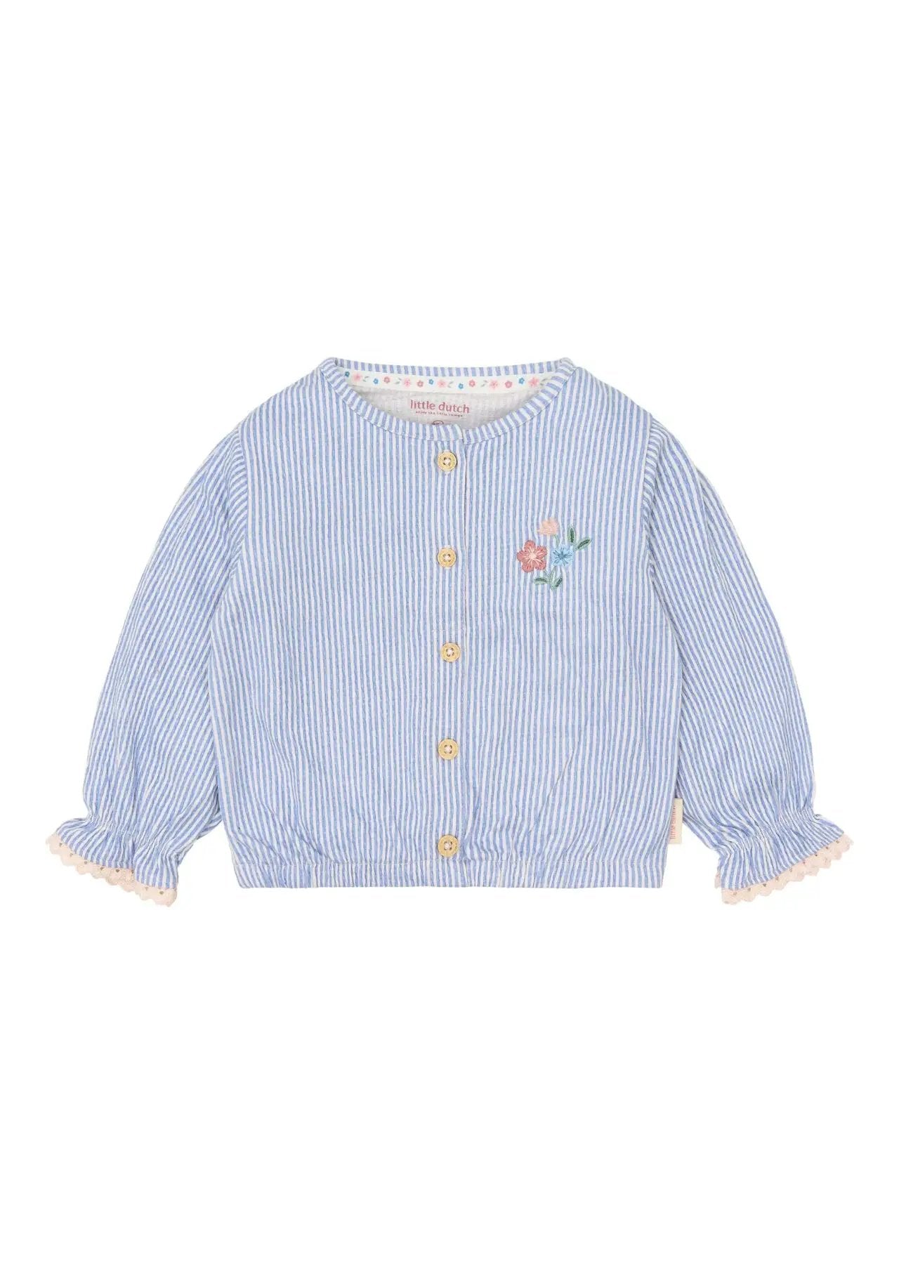 Camicia Bimba Azzurro CL26021500 by LITTLE DUTCH