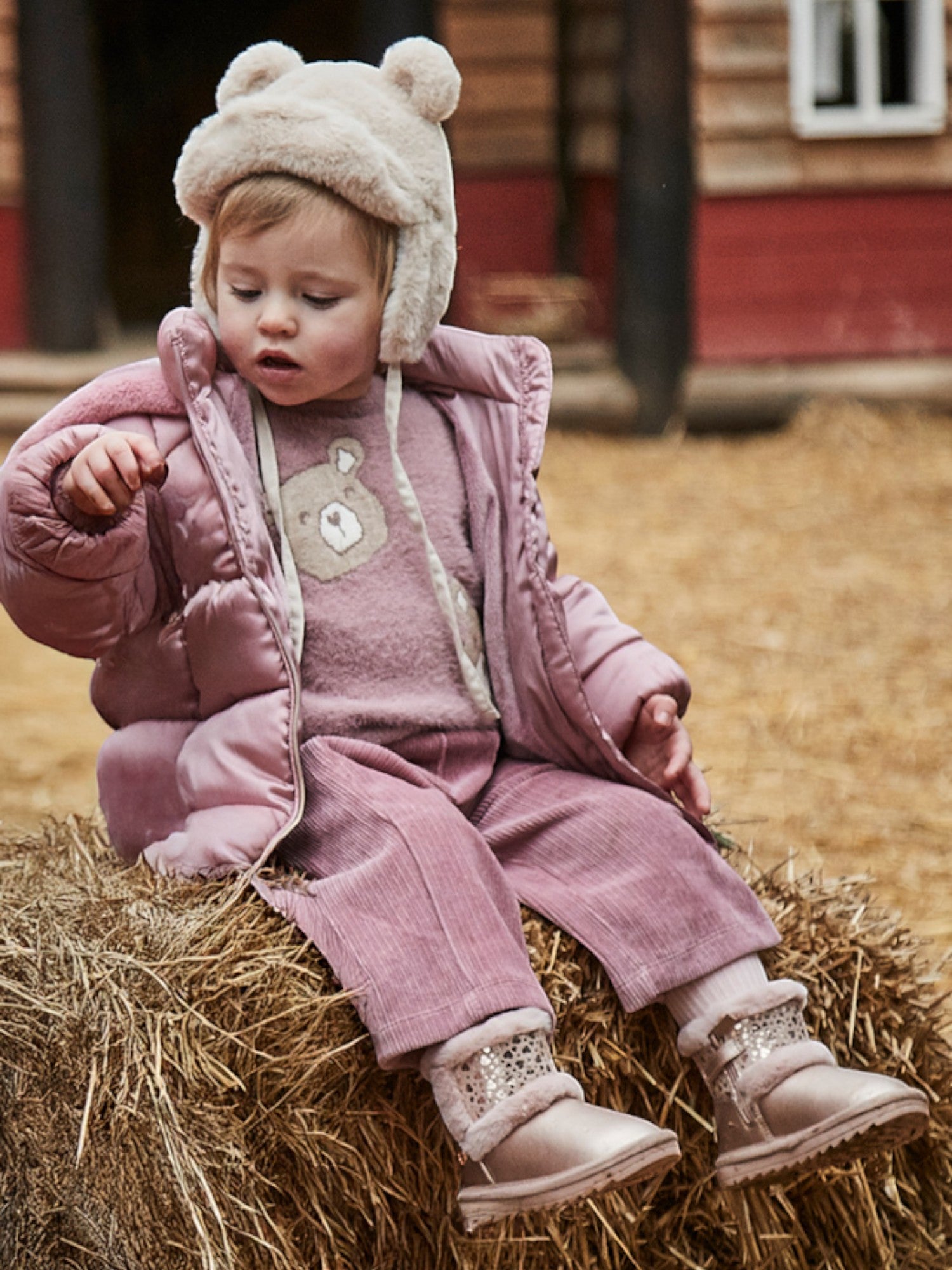 Pantalone lungo punto panno Bimba Rosa 2590/95 -  NANU' BABY