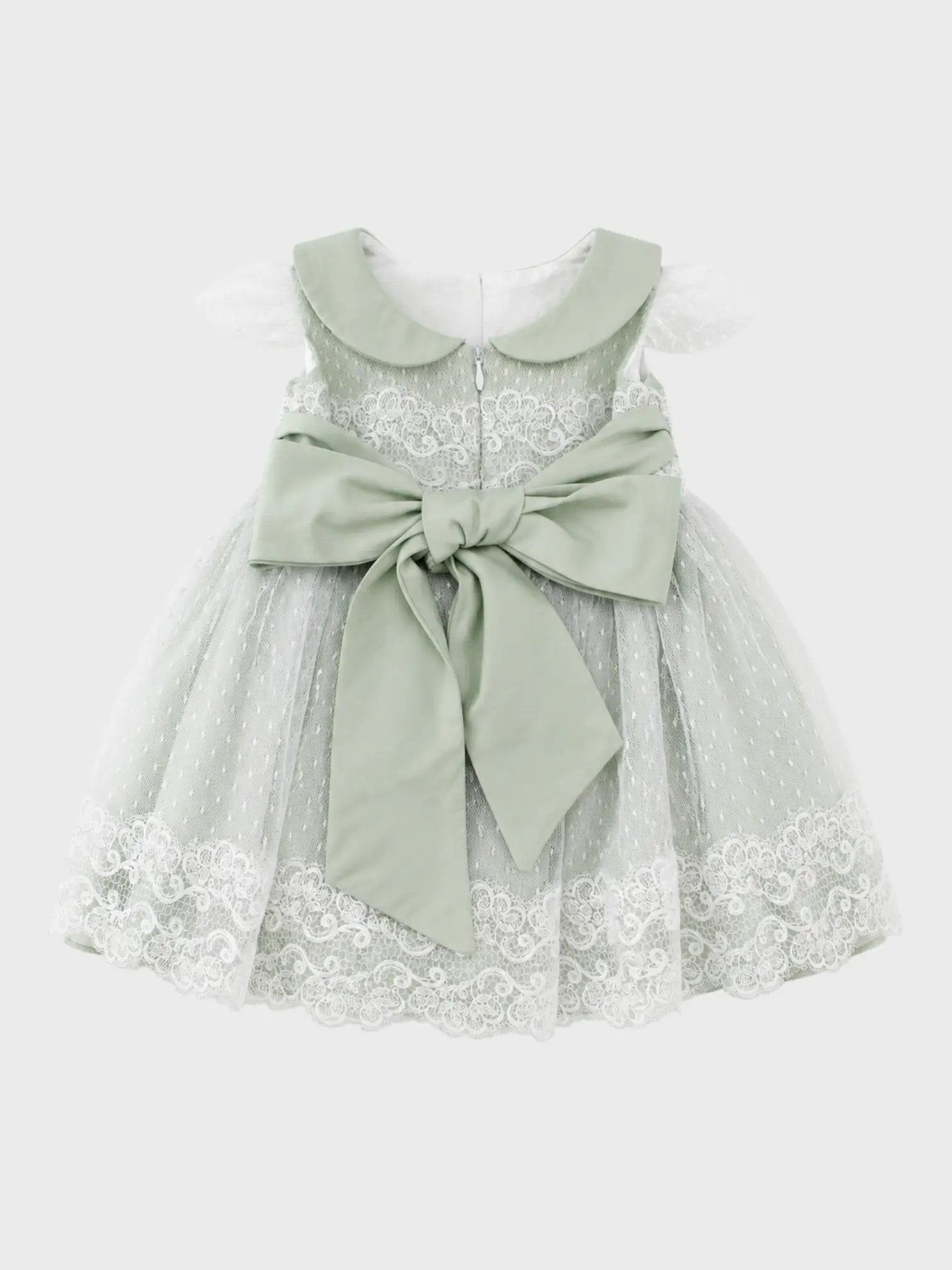 Abito Cerimonia Bimba Verde FB084/V by FLO' SARTORIA ITALIANA