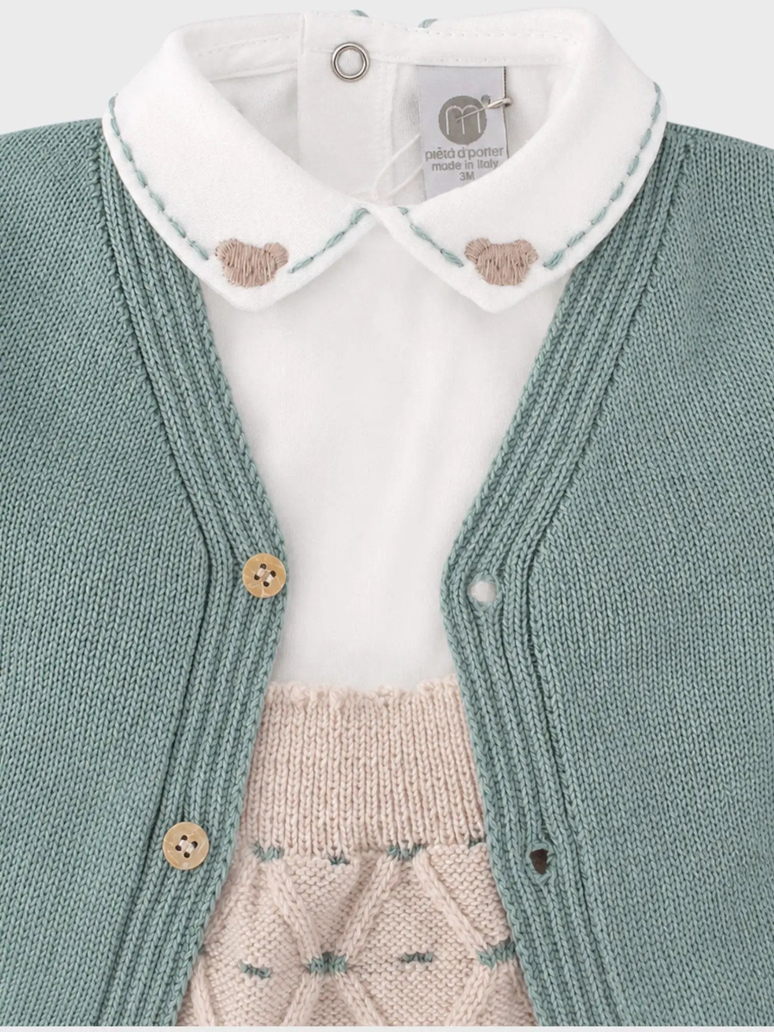 Completo nascita Neonato Verde IS7160 by MARLU'