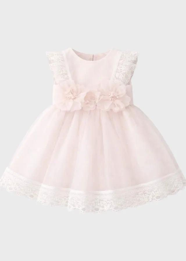 Abito Cerimonia Bimba Rosa FB086/R by FLO' SARTORIA ITALIANA