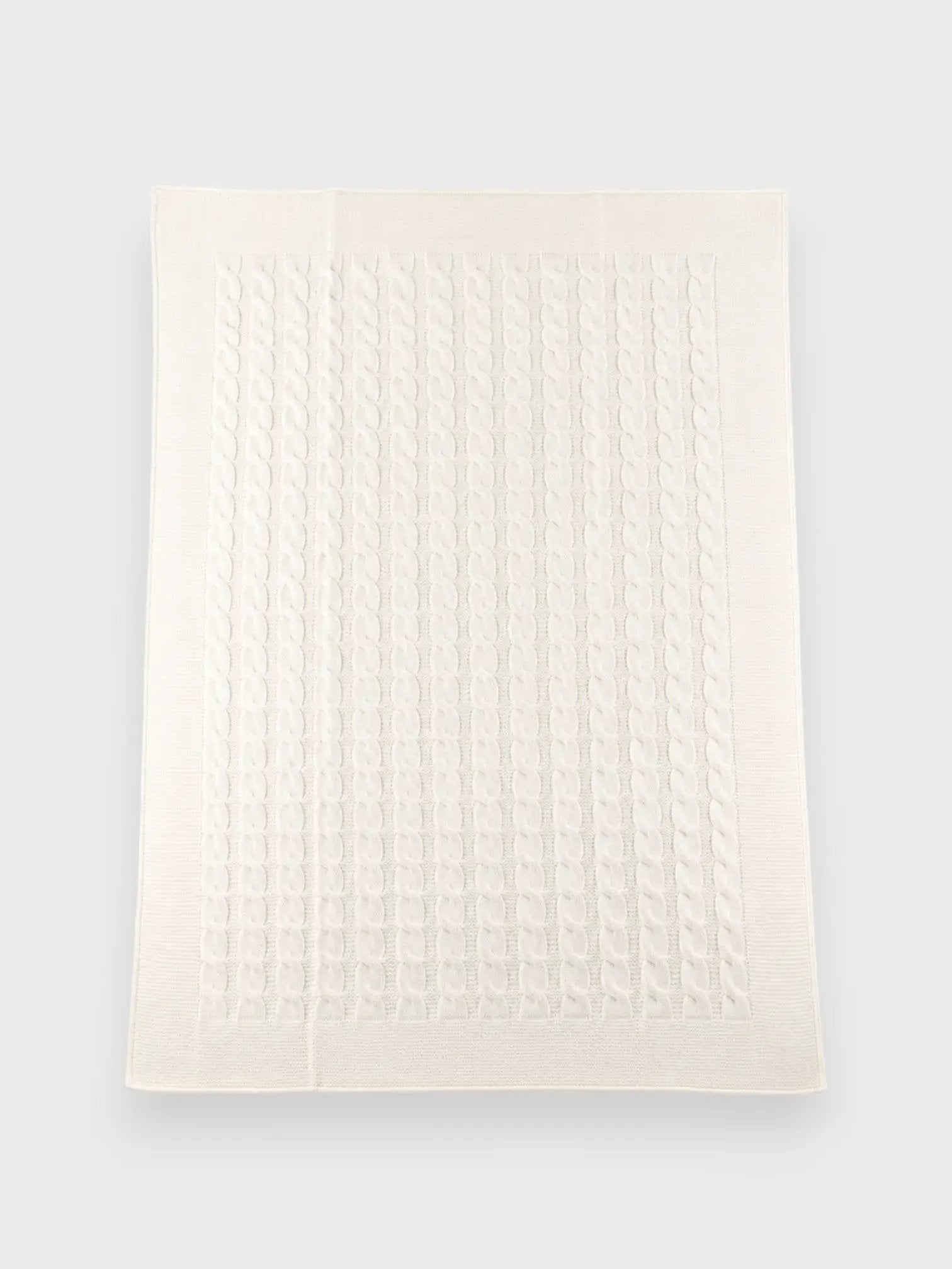Coperta Neonato Bianco TRECCIA 123/30 by BABY LORD