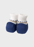 Babbucce Neonato Azzurro 8035 by BIMBALO'