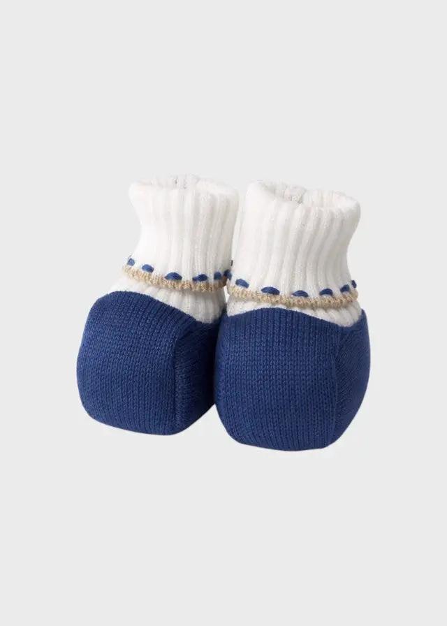 Babbucce Neonato Azzurro 8035 by BIMBALO'