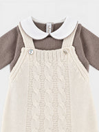 Completo nascita Neonato Ecru BRAIDING 322M/E by BABY LORD