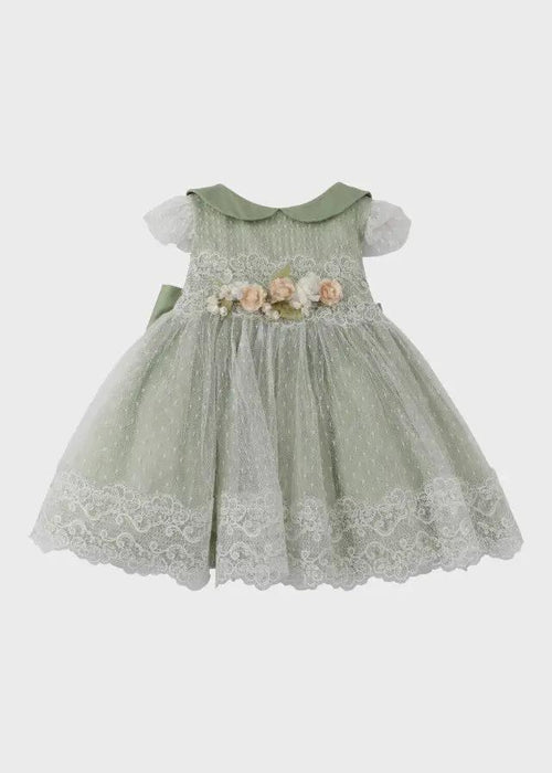Abito Cerimonia Bimba Verde FB082/V by FLO' SARTORIA ITALIANA