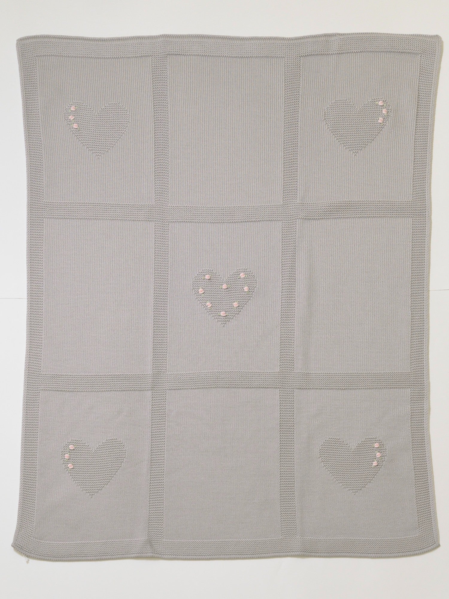 Coperta Love Flower Neonata TORTORA LOVE FLOWER 143/T -  NANU' BABY