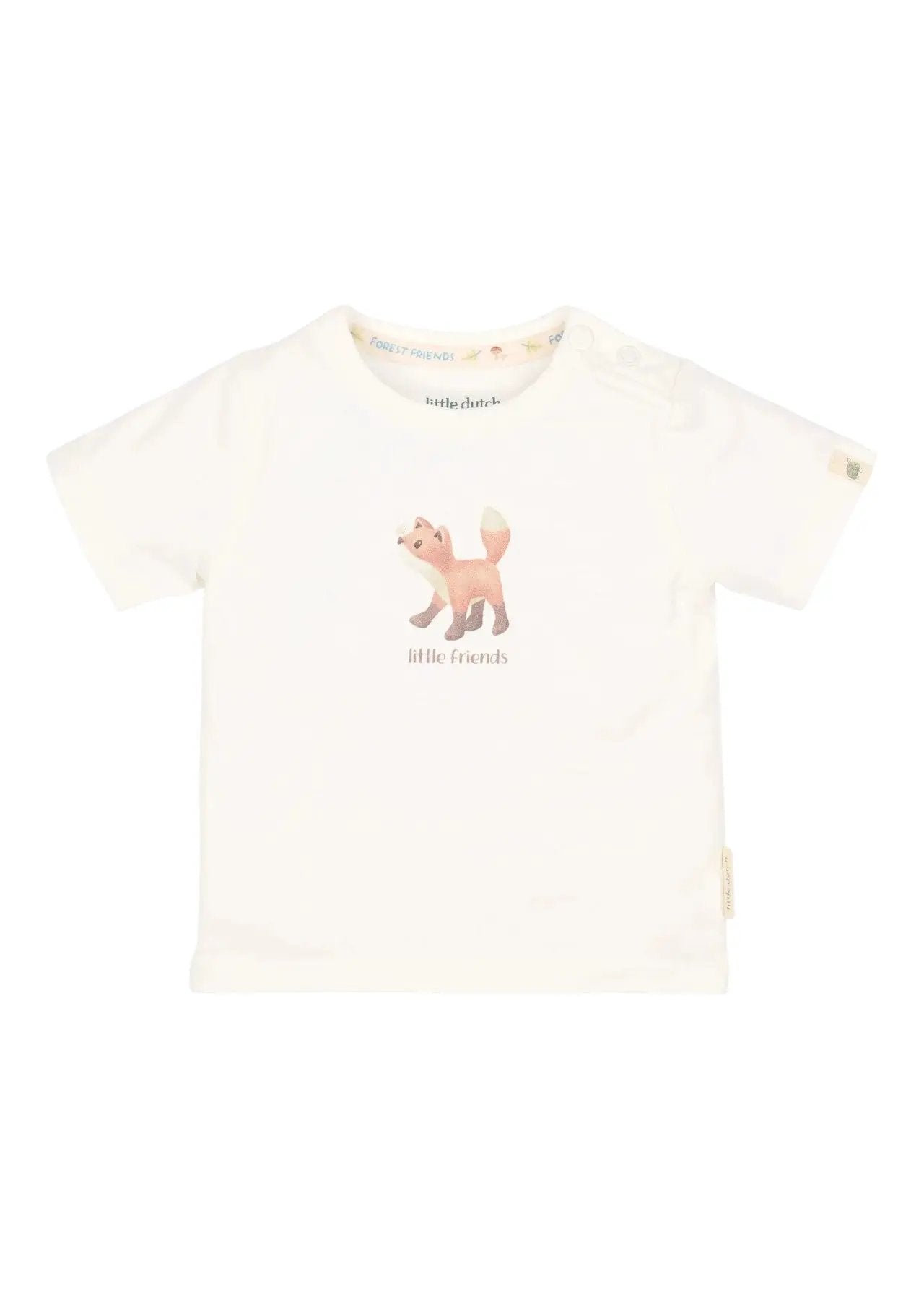 T-shirt Bimbo Bianco CL26021312 by LITTLE DUTCH
