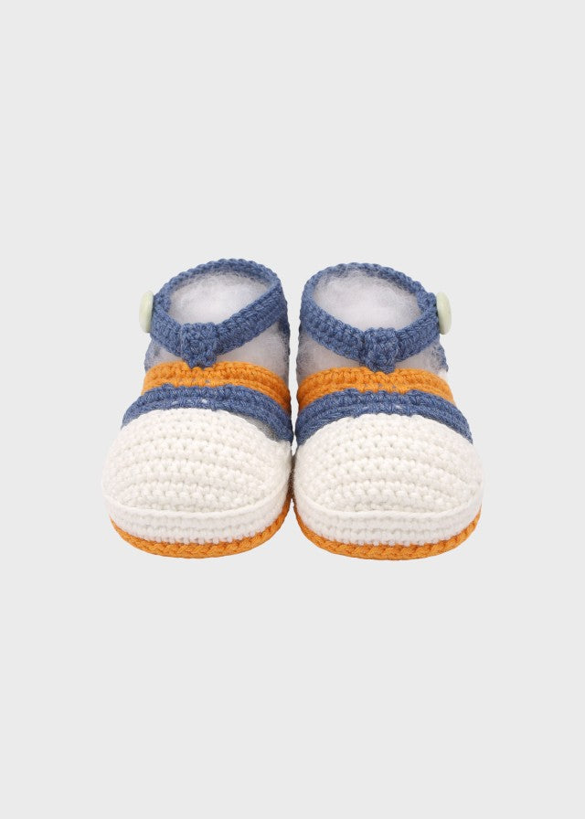 Babbucce Neonato Blu CETIN/SC by PICCOLA GIUGGIOLA