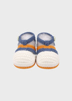 Babbucce Neonato Blu CETIN/SC by PICCOLA GIUGGIOLA