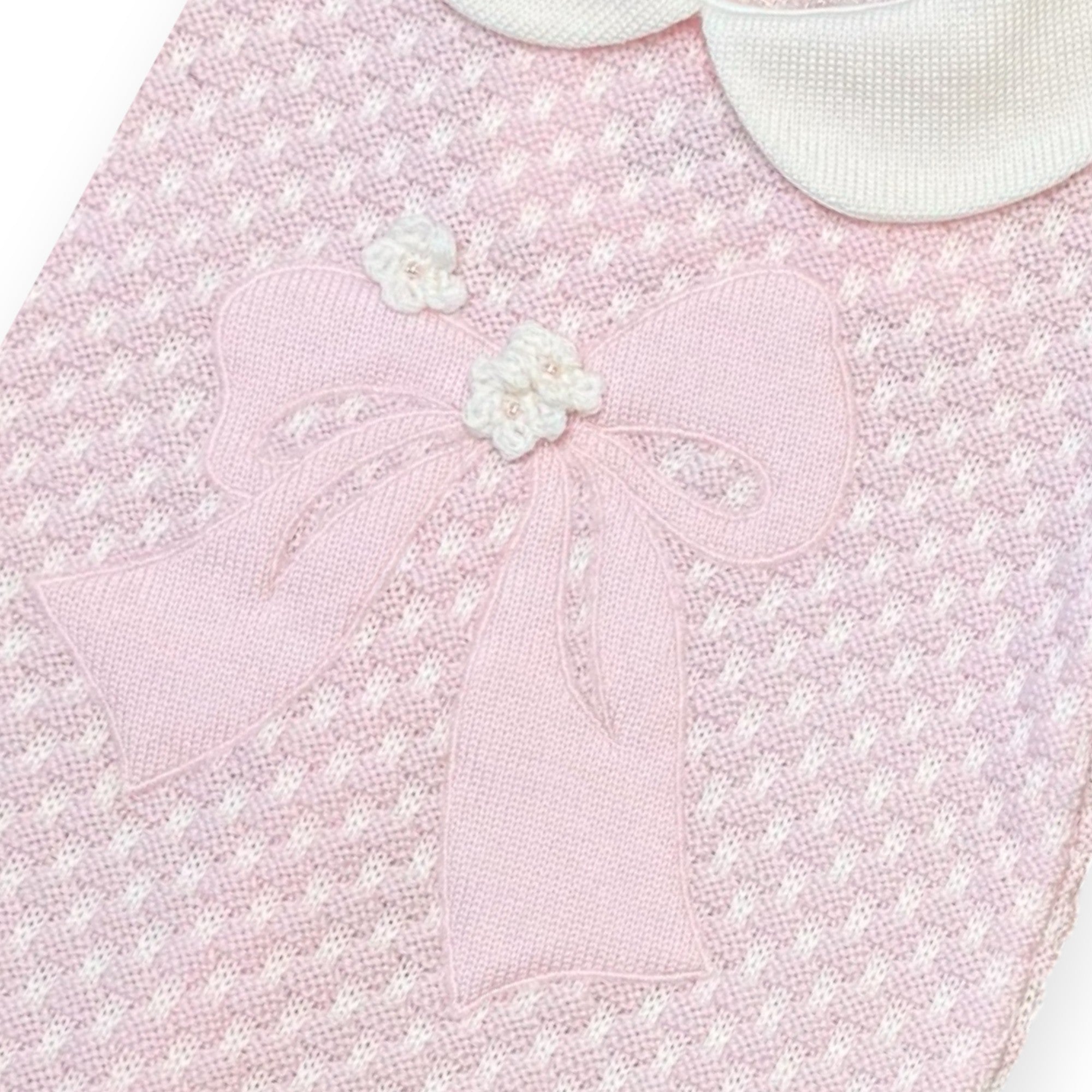 Completo Nascita Neonata Rosa 100% Lana Fiocco 7767