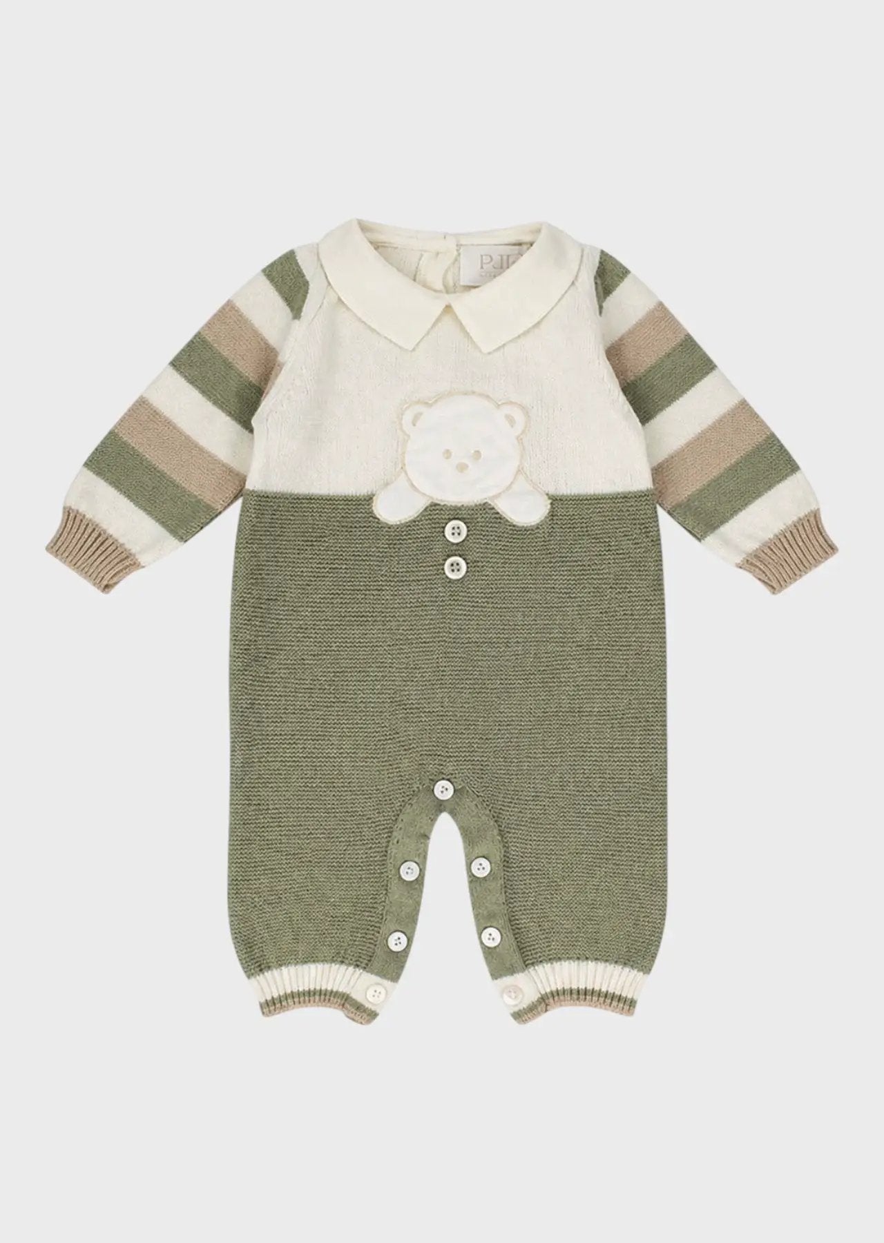 Tutina in tricot Neonato Panna PC05603 by PURE