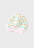Cuffia Neonata Rosa Acqua Marina Tabacco Cotone EP5471/R