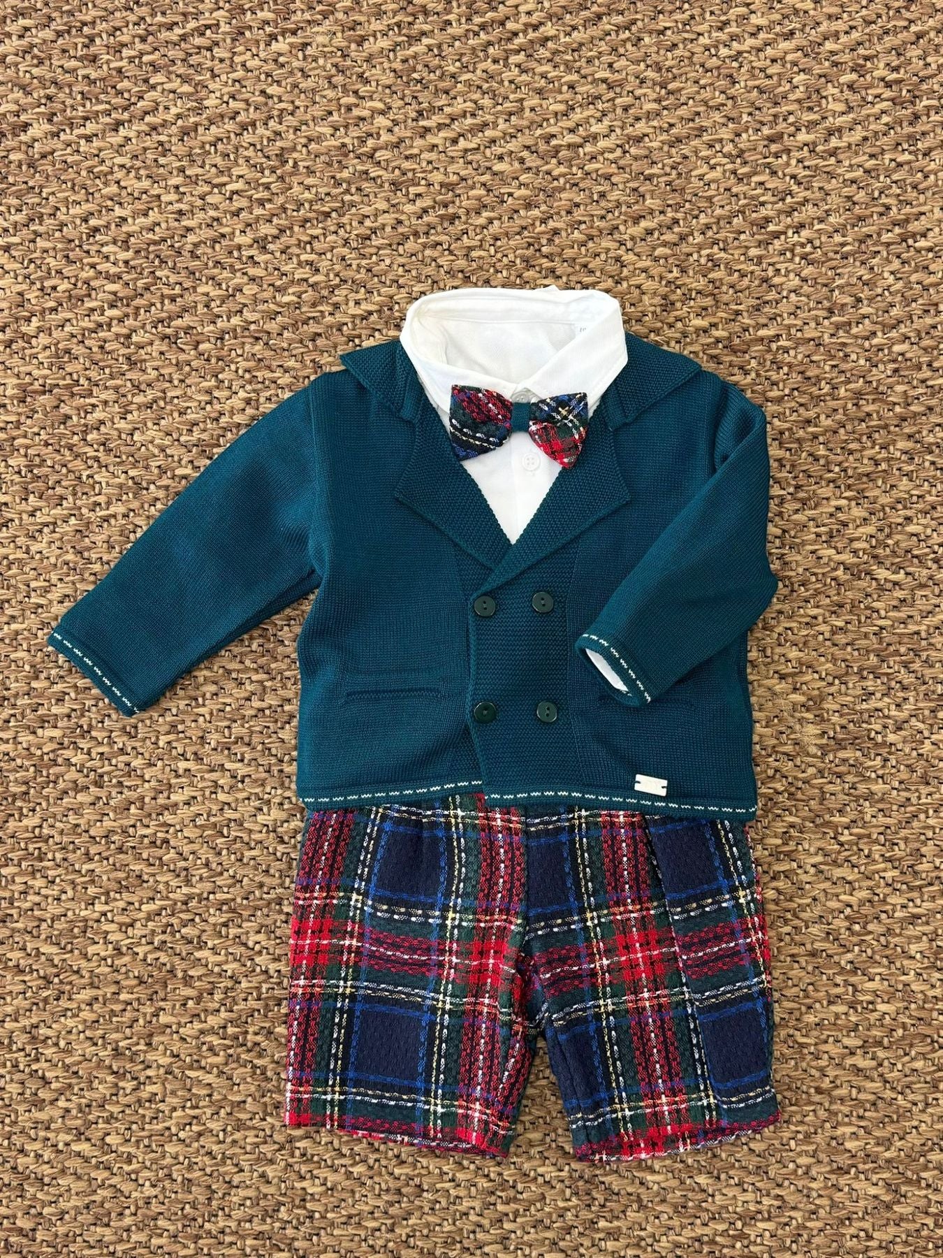 Completo con cardigan Tartan Scozzese - IK70060