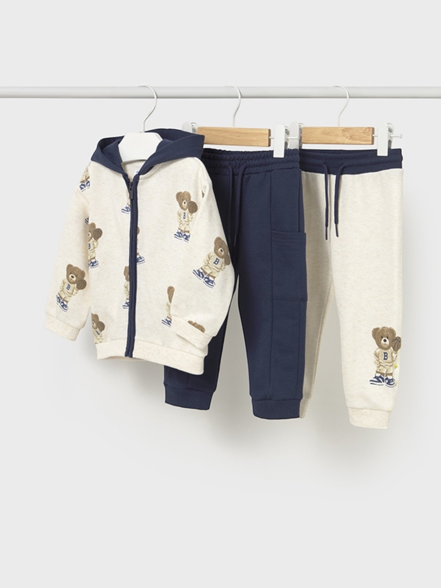 Tuta stampa 3 pezzi Bimbo Blu 2836/25 -  NANU' BABY
