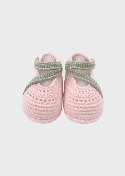 Babbucce Neonata Rosa BRINDISI 1442 by PICCOLA GIUGGIOLA