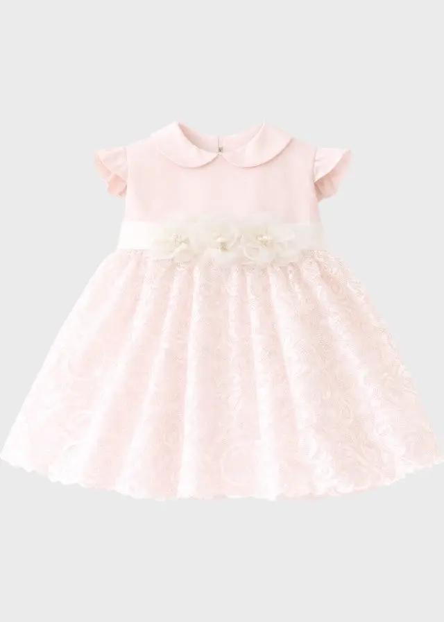 Abito Cerimonia Bimba Rosa FB081/R by FLO' SARTORIA ITALIANA