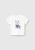 T-shirt Bimbo Bianco 1001/73 by MAYORAL