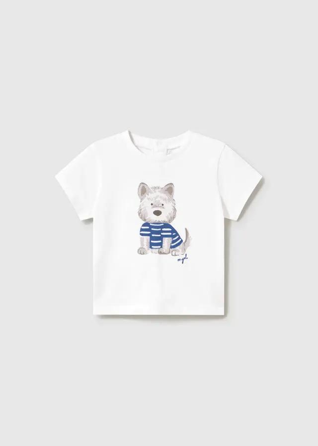 T-shirt Bimbo Bianco 1001/73 by MAYORAL