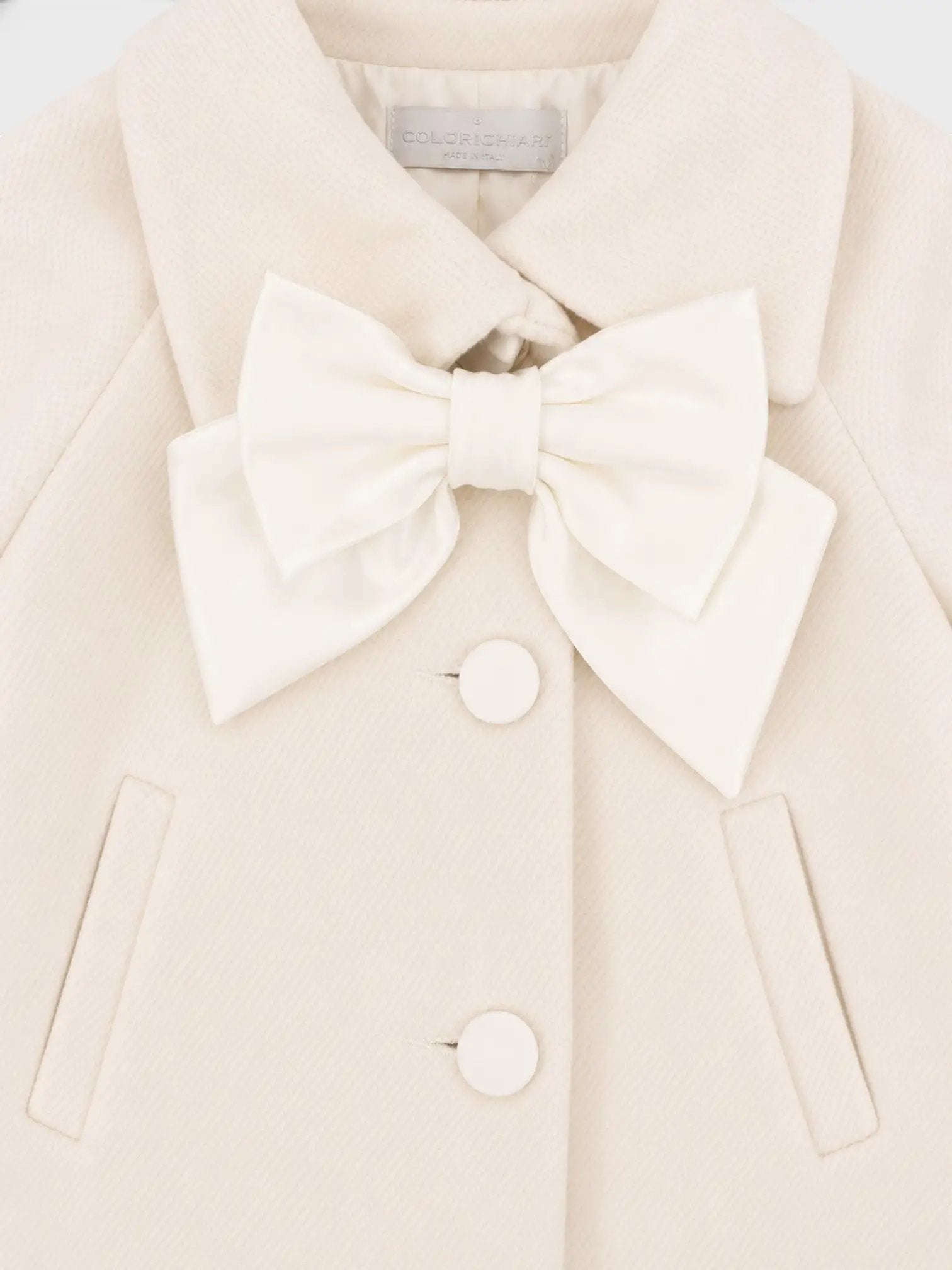 Cappotto Bimba Panna FN118844/5047 by COLORICHIARI