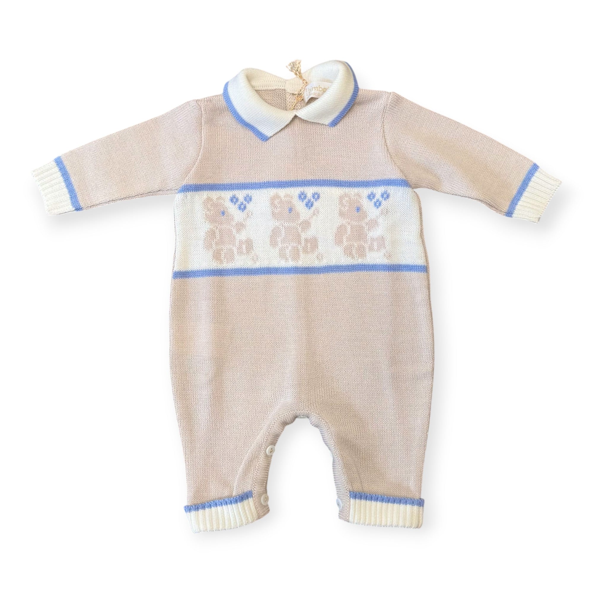 Coordinato nascita Misto Lana BEIGE Little Bear 7827