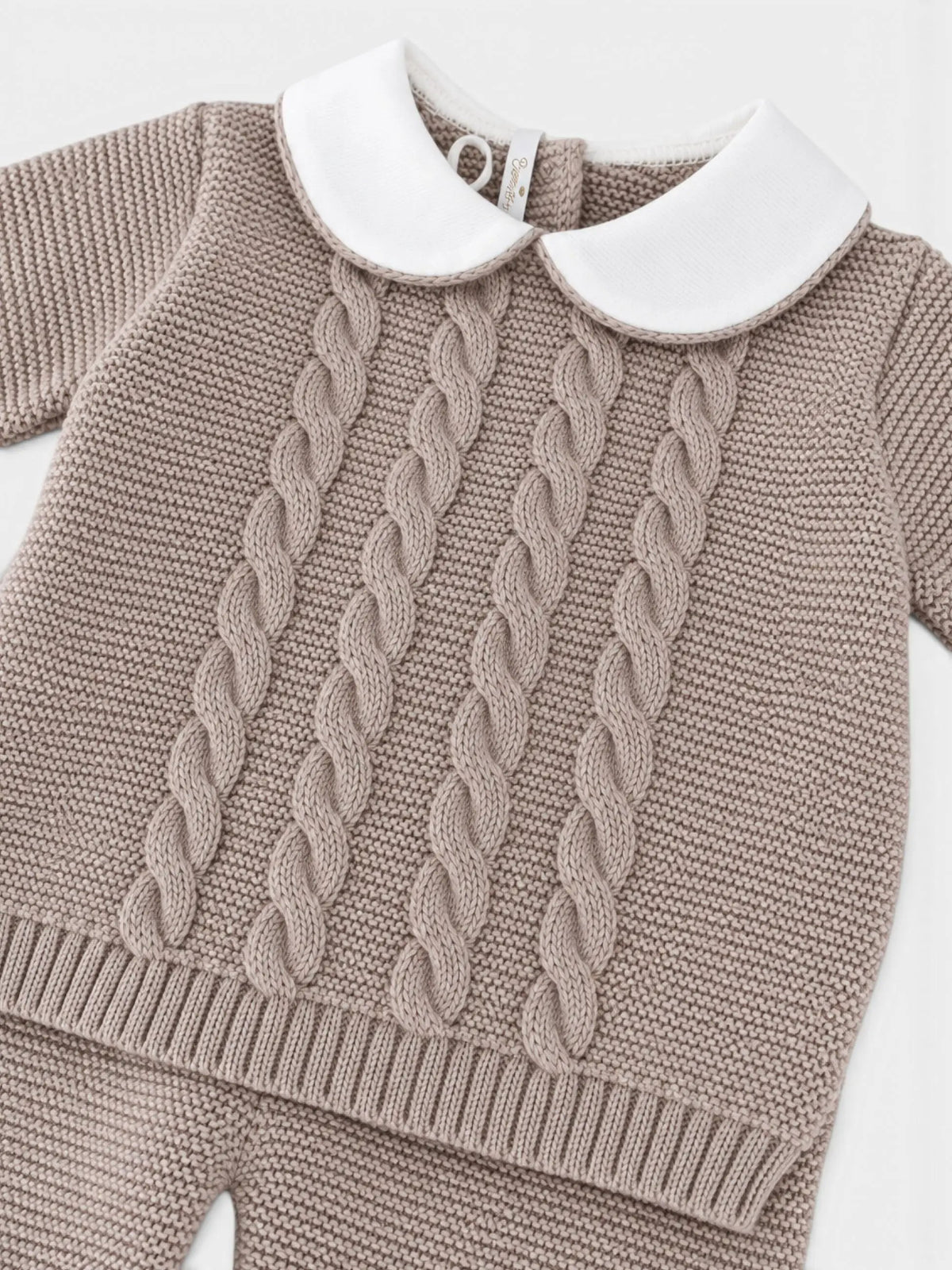 Completo nascita Neonato Ecru BRAIDING 516/E by BABY LORD