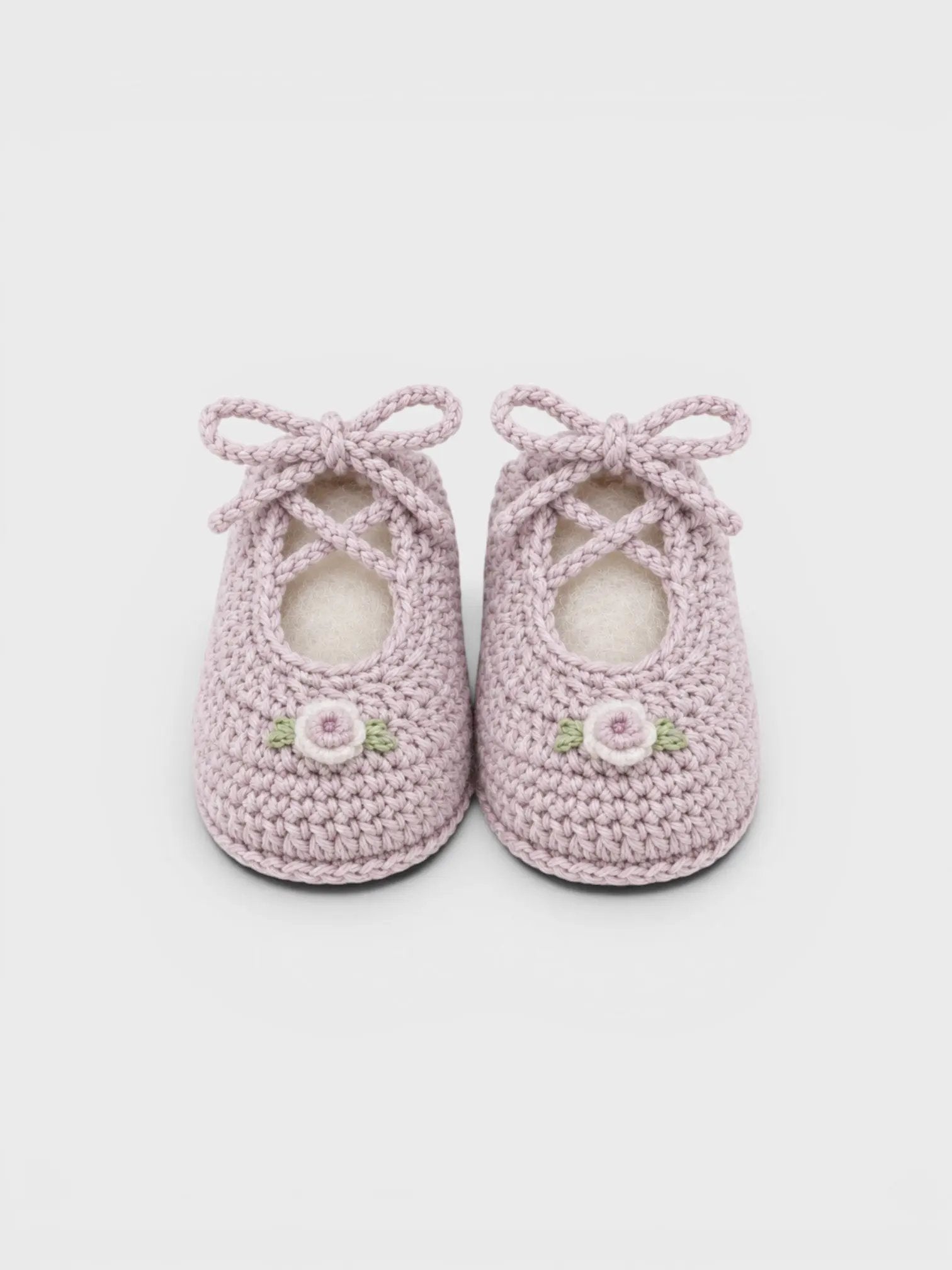 Babbucce Neonata Lilla JESSIE/SC by PICCOLA GIUGGIOLA