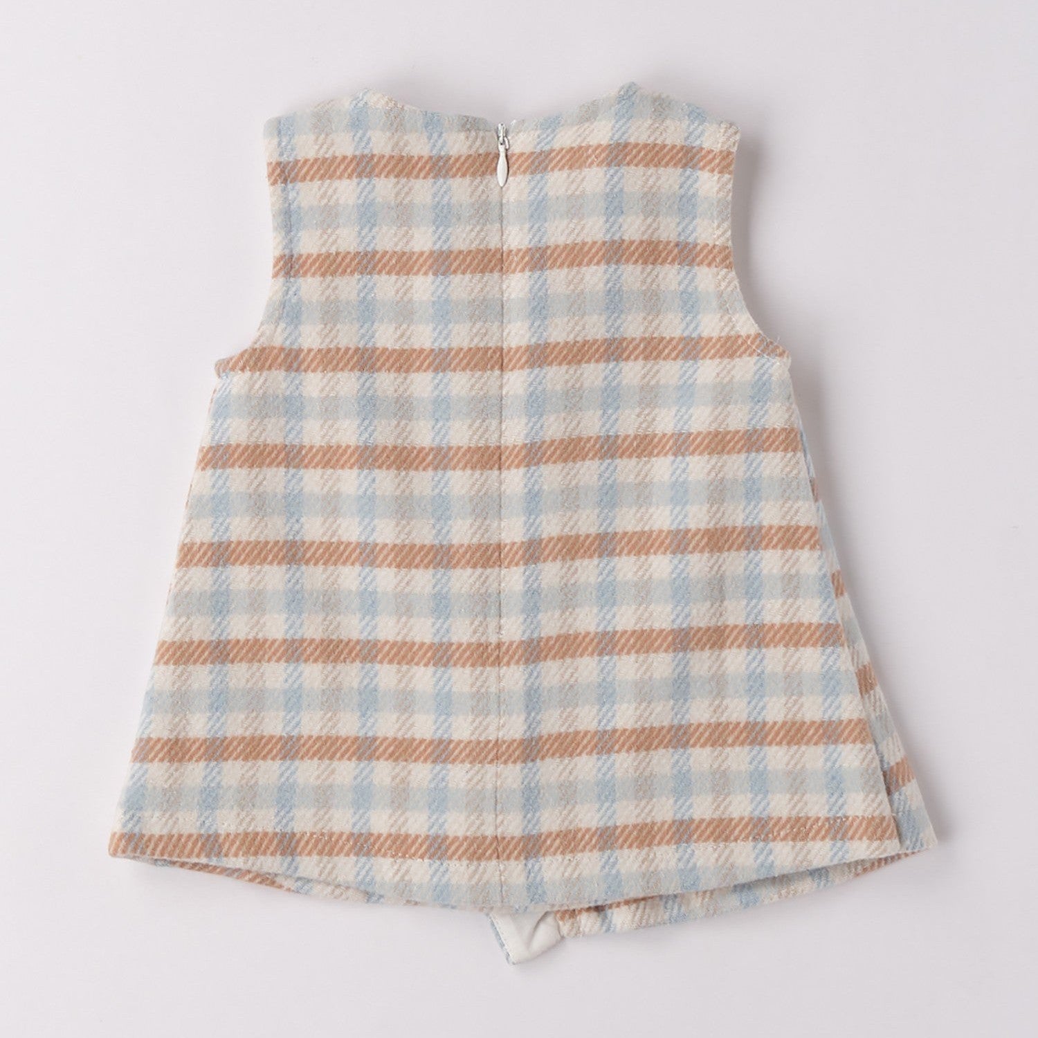 Abito Maglia Tagliata Senza Manica Bimba Bianco 3F734/3942 -  NANU' BABY