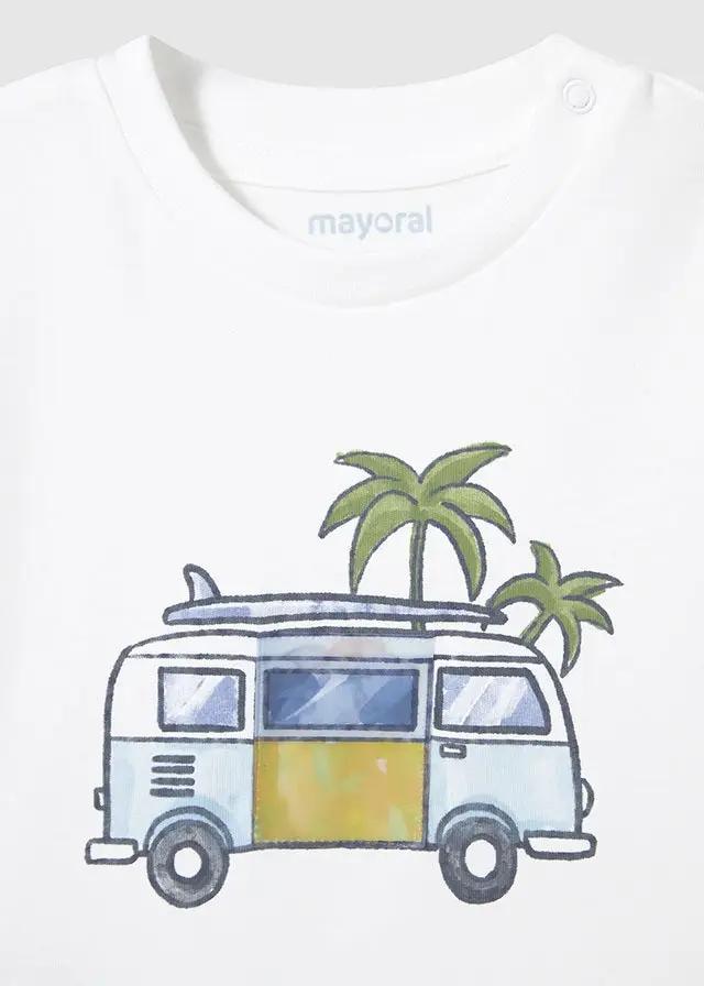 T-shirt Bimbo Bianco 1063/45 by MAYORAL