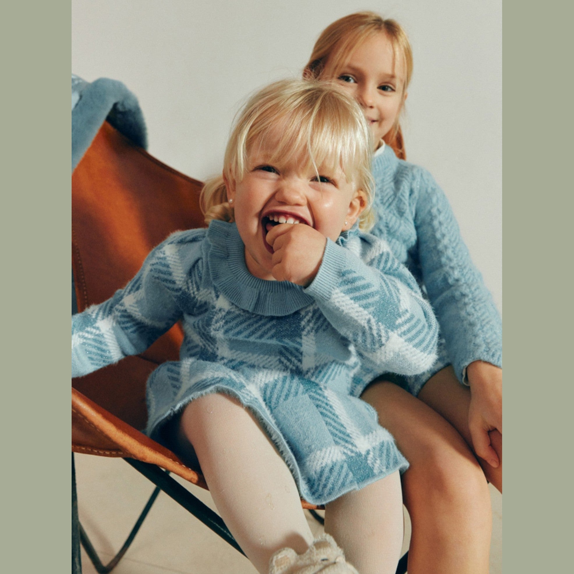 Compl. gonna tricot quadri Bimba Verde 5516/9 -  NANU' BABY