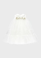 Abito Cerimonia Bimba Bianco FB099 by FLO' SARTORIA ITALIANA