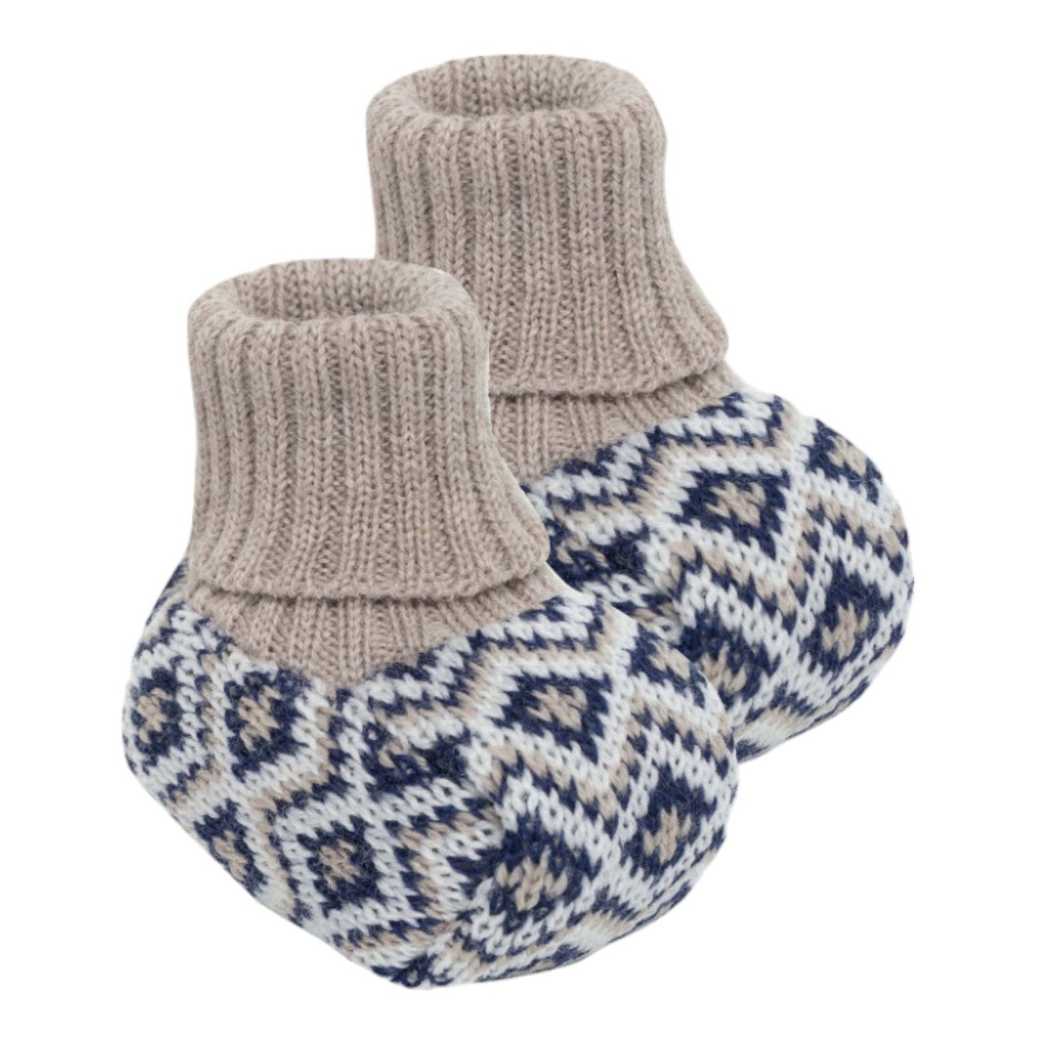 Babbucce Orsetto Neonato VANIGLIA IB51S -  NANU' BABY