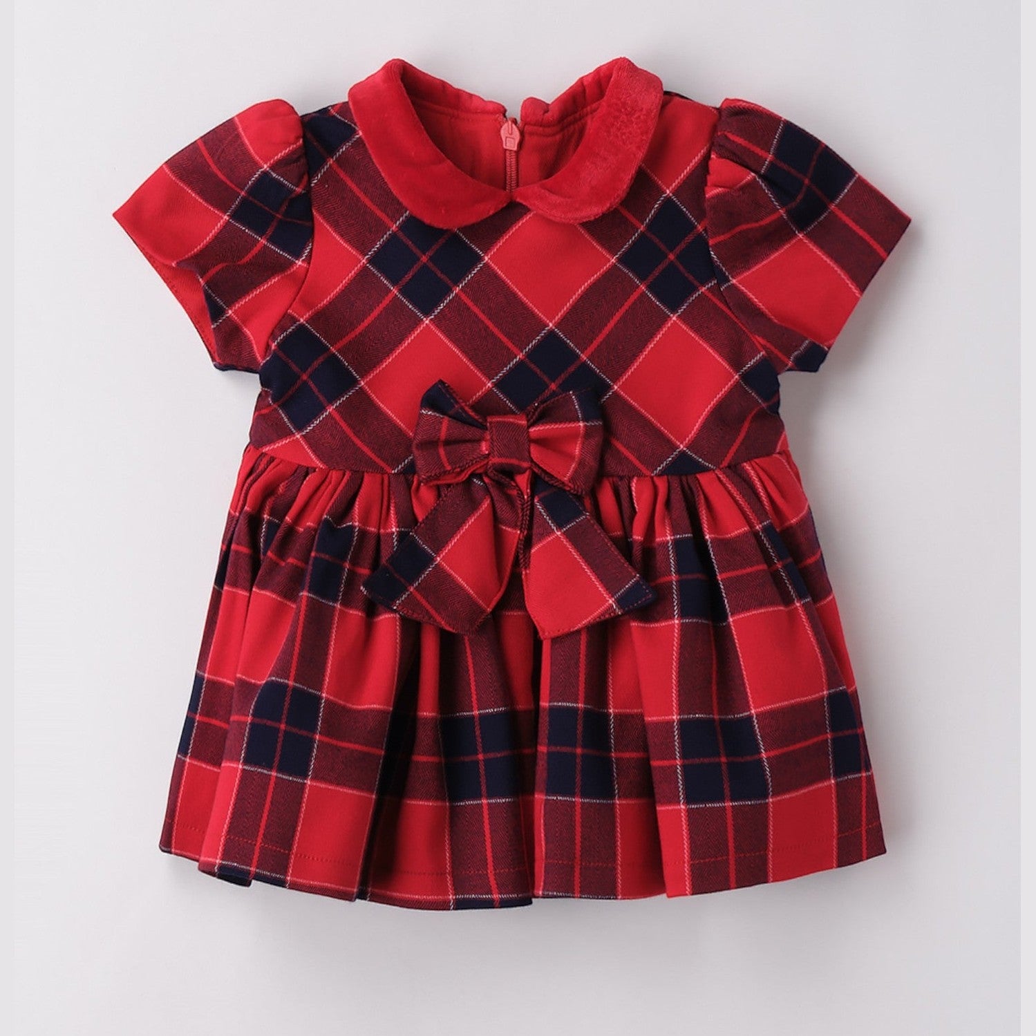 Abito Tessuto Navetta Con Manica Bimba Rosso 3F725/2253 -  NANU' BABY
