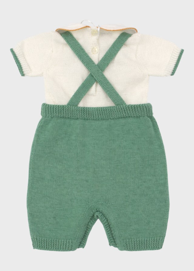 Salopette Neonato Verde CETIN/SL-V by PICCOLA GIUGGIOLA
