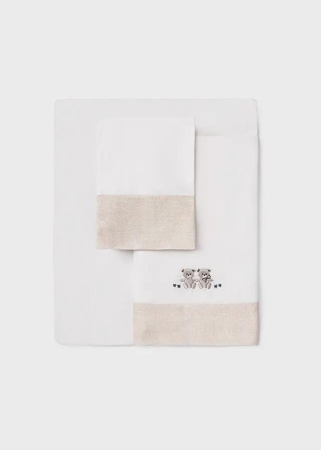 Lenzuolino Neonato Avorio 9121/88 by MAYORAL