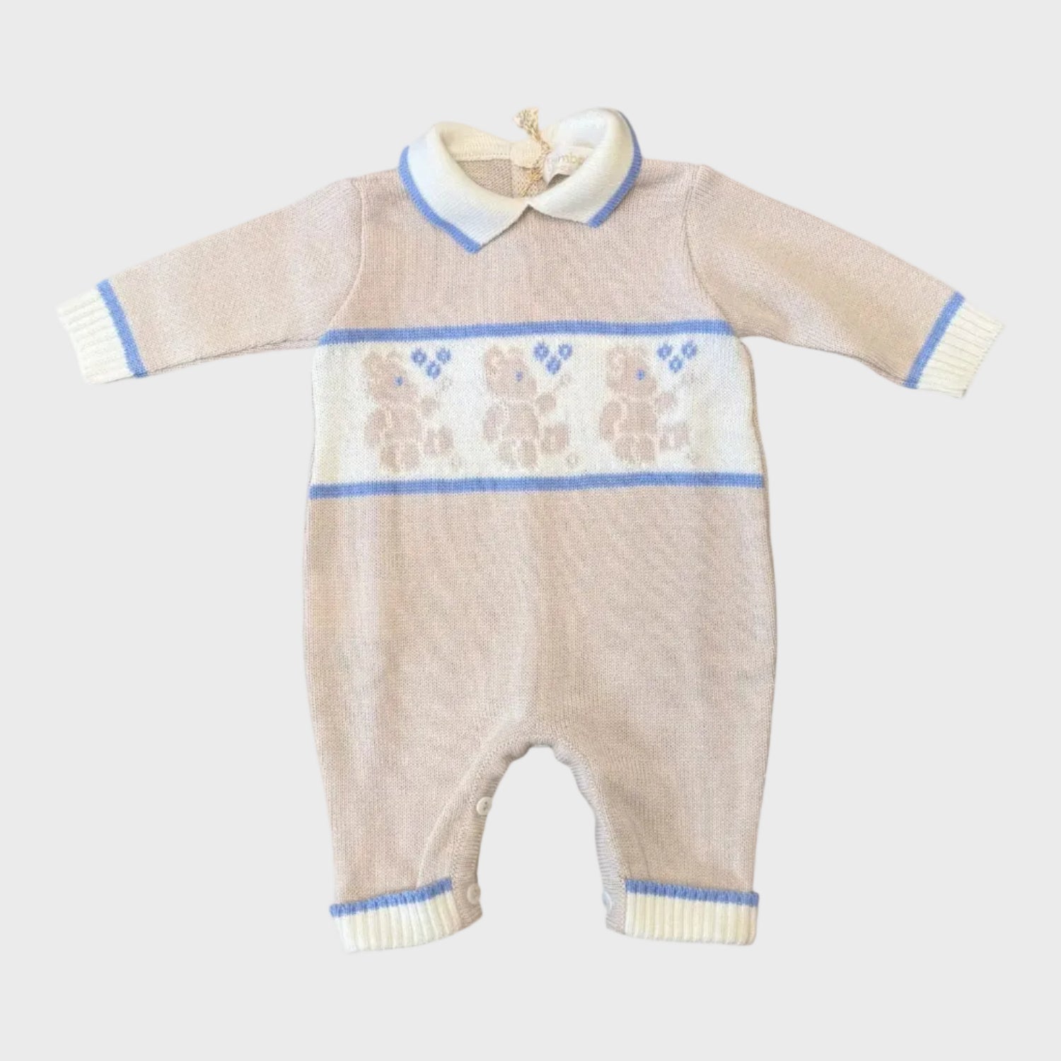 Coordinato nascita Neonato Beige 7827 by BIMBALO'