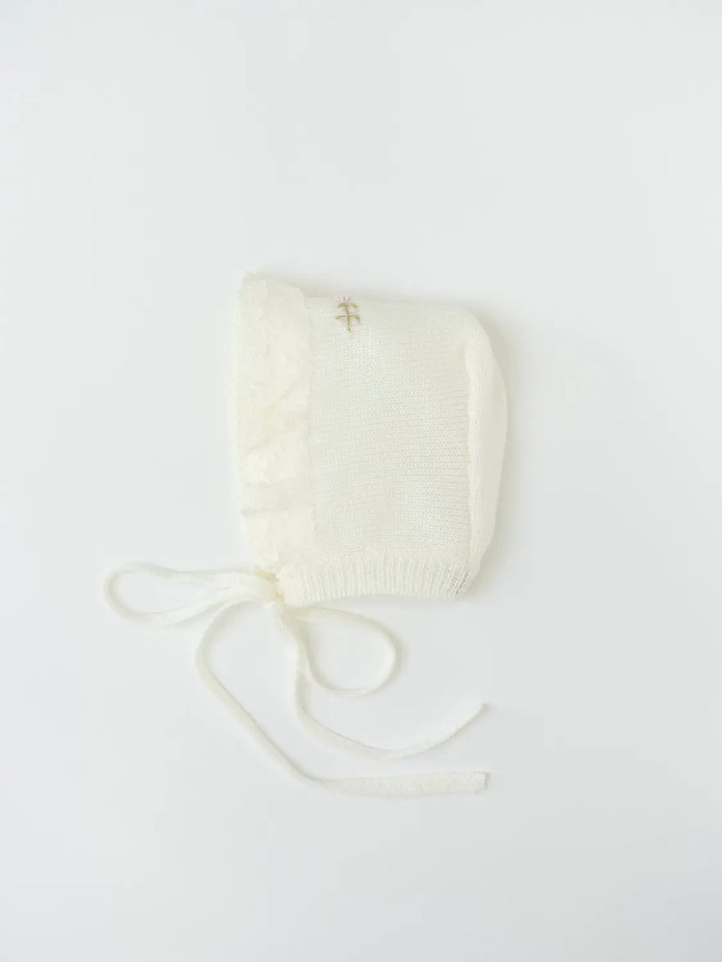 Cuffia Neonata Panna CLAUDIA/CU by PICCOLA GIUGGIOLA