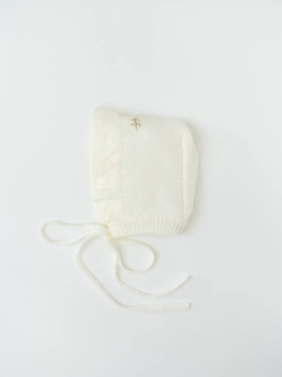 Cuffia Neonata Panna CLAUDIA/CU by PICCOLA GIUGGIOLA