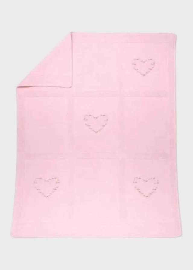 Coperta Neonata Rosa CUORI/154-R by BABY LORD
