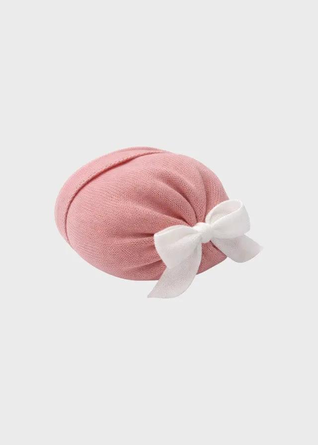 Cuffia Neonata Rosa FIOCCO 681/ by BABY LORD