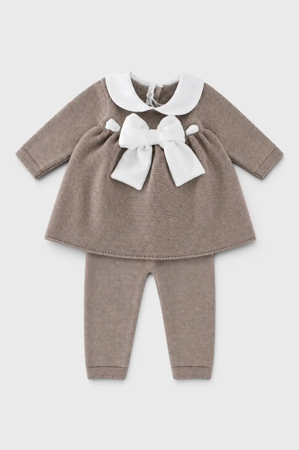 Completo nascita Neonata Tortora FIOCCO VELLUTO 417V/4830 by BABY LORD