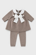 Completo nascita Neonata Tortora FIOCCO VELLUTO 417V/4830 by BABY LORD