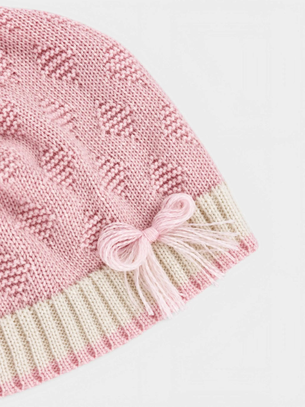 Cuffia Neonata Rosa 7777 Teddy by BIMBALO'