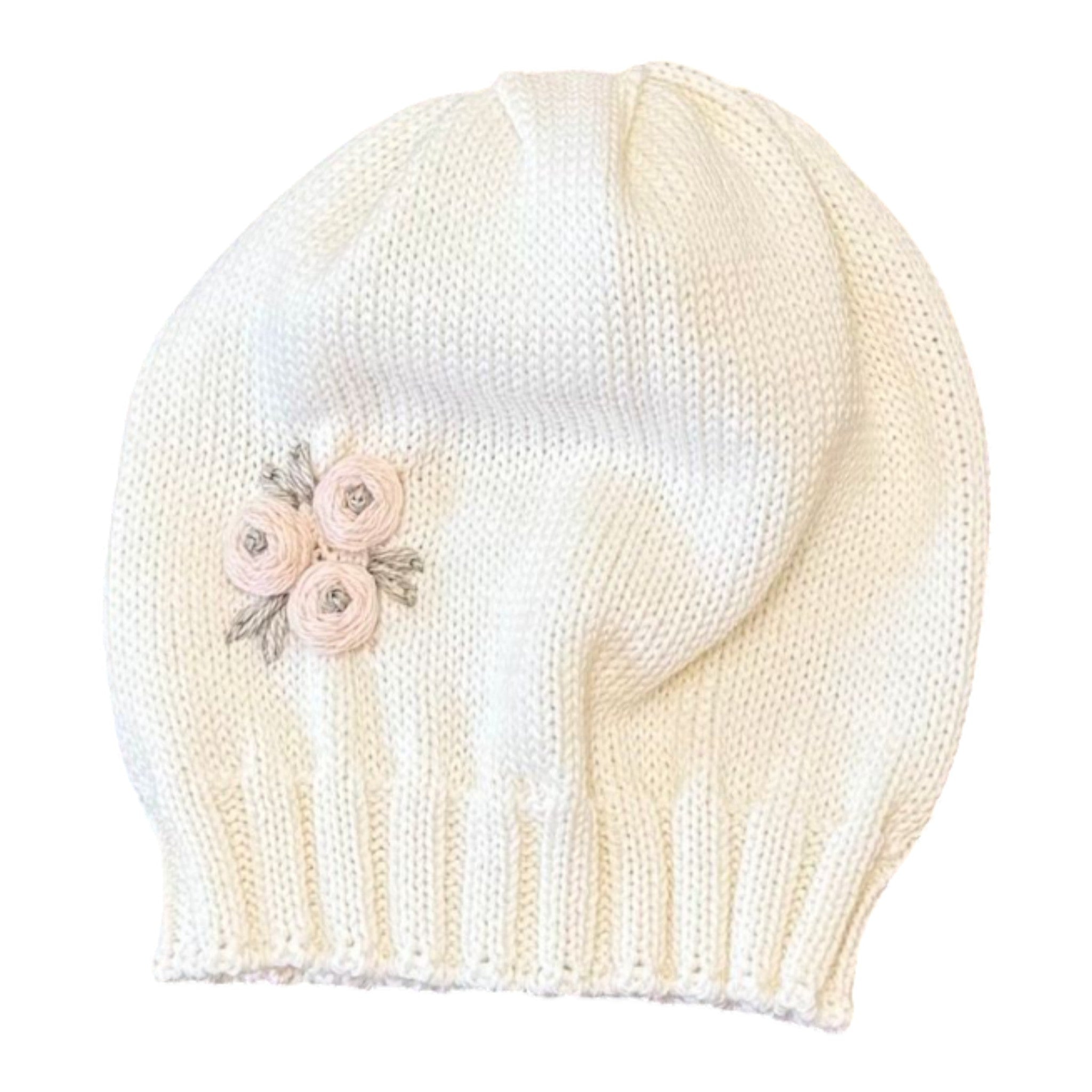 Cuffia e Bavetta Neonata PANNA LR1108