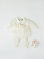 Completo nascita Neonata Panna CLAUDIA/CN by PICCOLA GIUGGIOLA