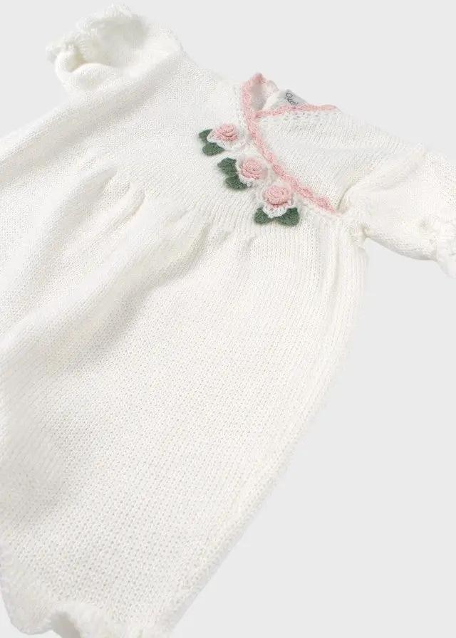 Pagliaccetto Neonata Bianco DELIZIA/TU by PICCOLA GIUGGIOLA